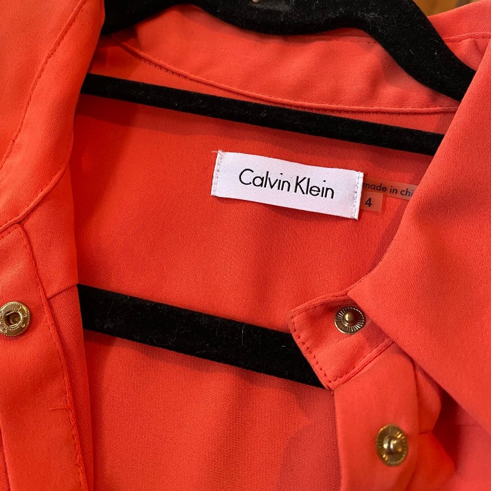 Orange Calvin Klein Dress - Picture 2 of 5